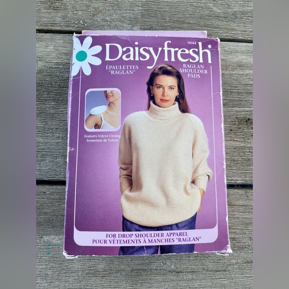 80s Shoulder Pads Daisy Fresh Removable - Picture 2 of 5